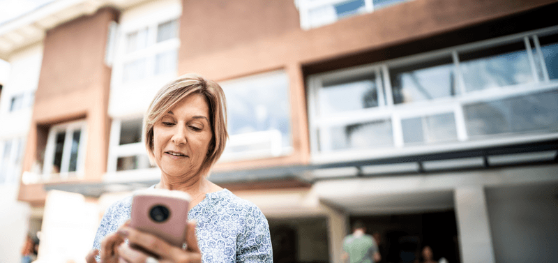 woman on phone