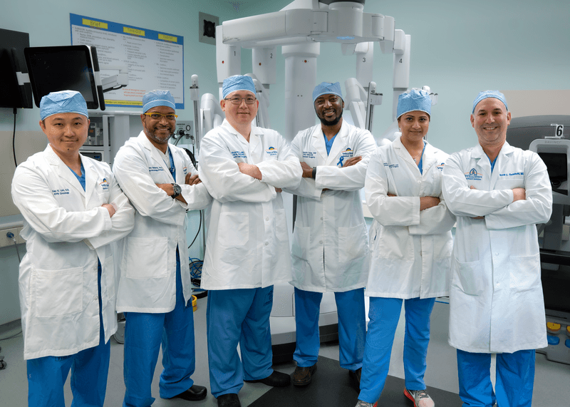 Doctors group robotics RCOE York Hospital